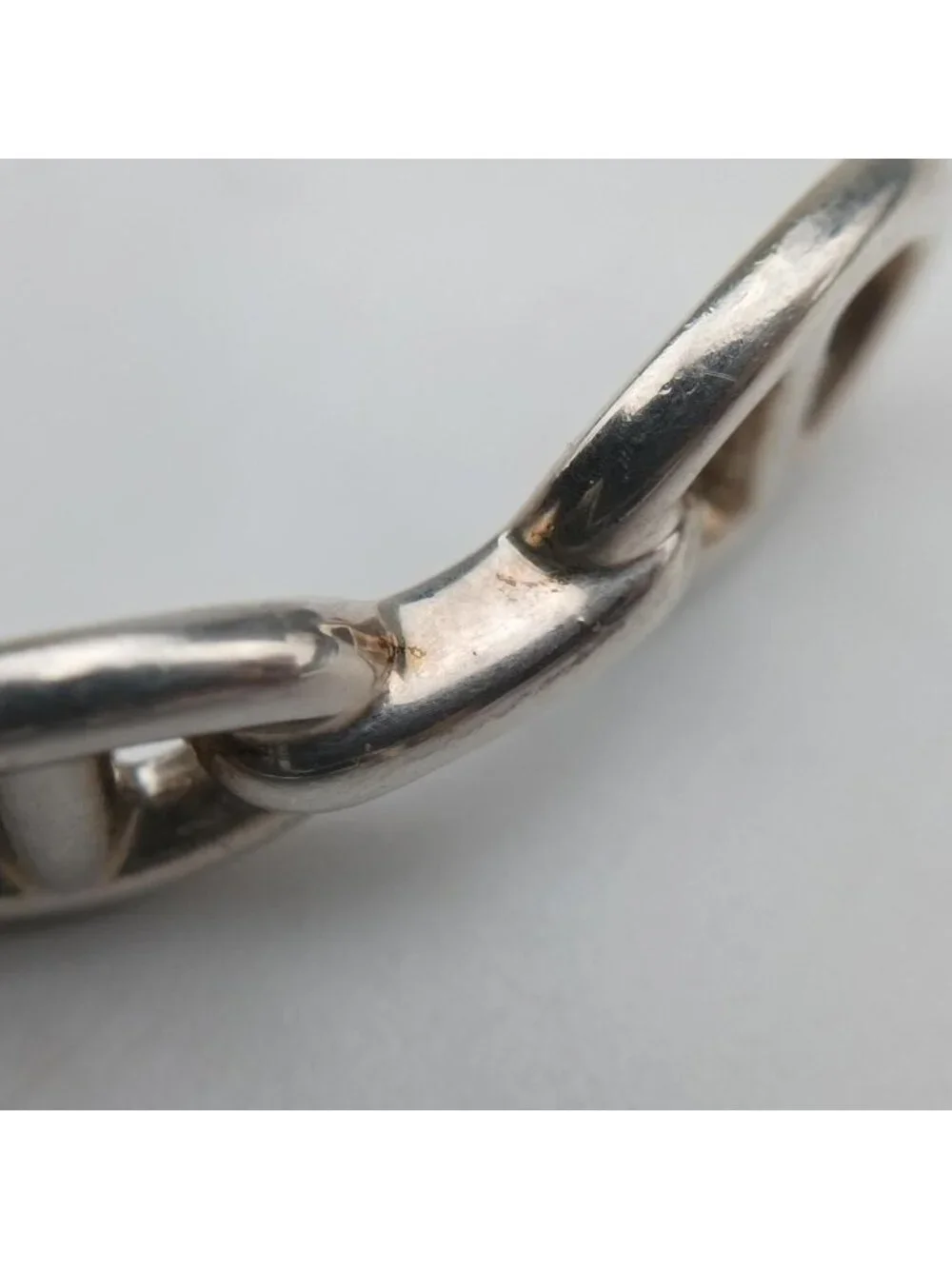 Hermes Chaine D'ancre Ancene Silver Bracelet